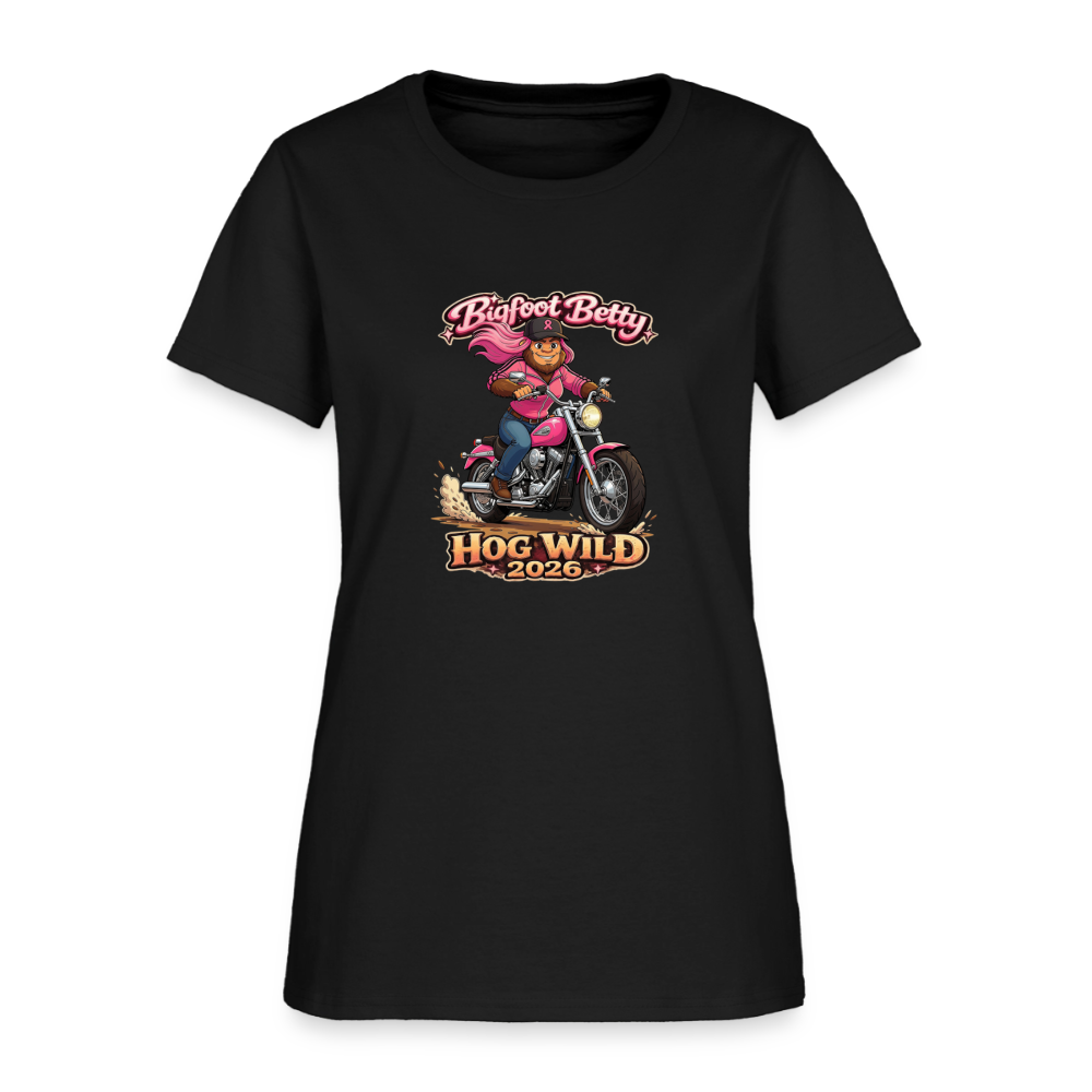 Women's T-Shirt - BFB Hog Wild - MOTORCYCLE - black