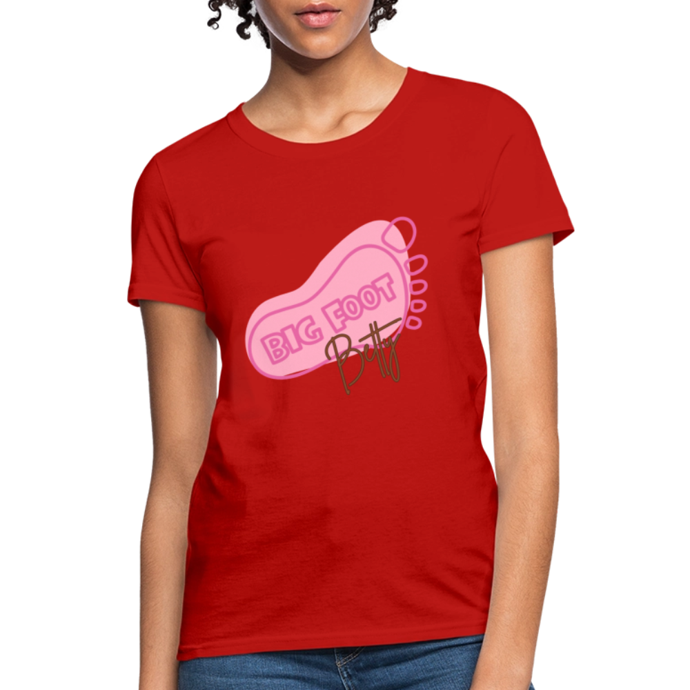 Women's T-Shirt - BFB FootPrint - red