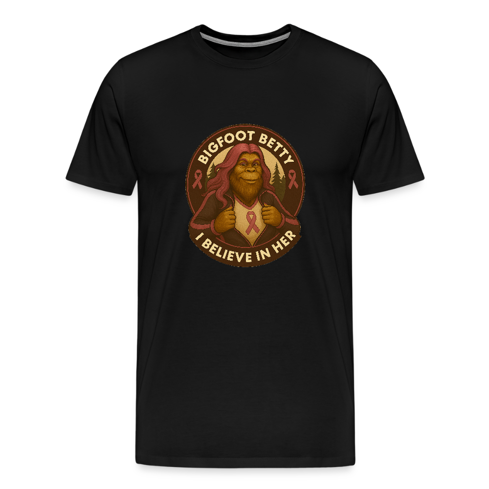Men's Premium T-Shirt - I Believe In Her (RETRO) - black