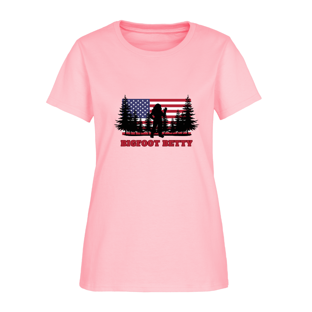 BFB July 4 - Forest Flag Women's T-Shirt - pink
