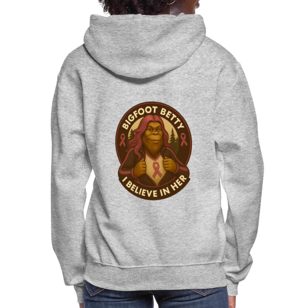 Women's Hoodie - I Believe In Her (RETRO) - heather gray