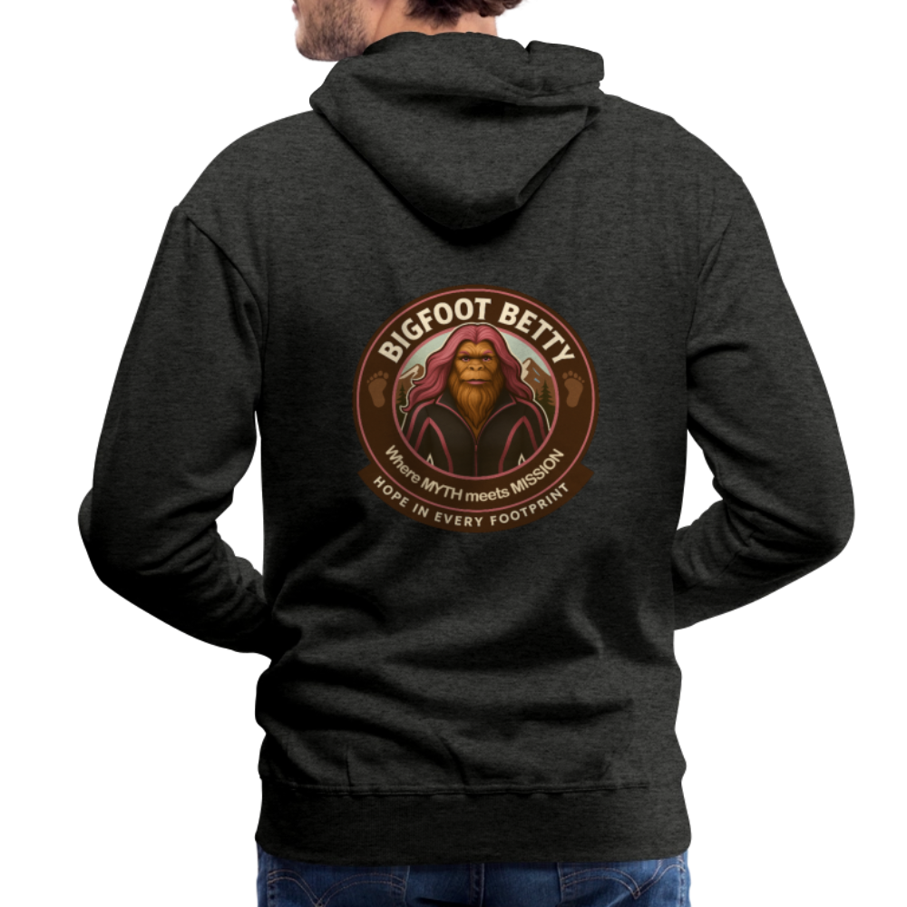Men’s Premium Hoodie - I Believe In Her (F/B) (RETRO) - charcoal grey