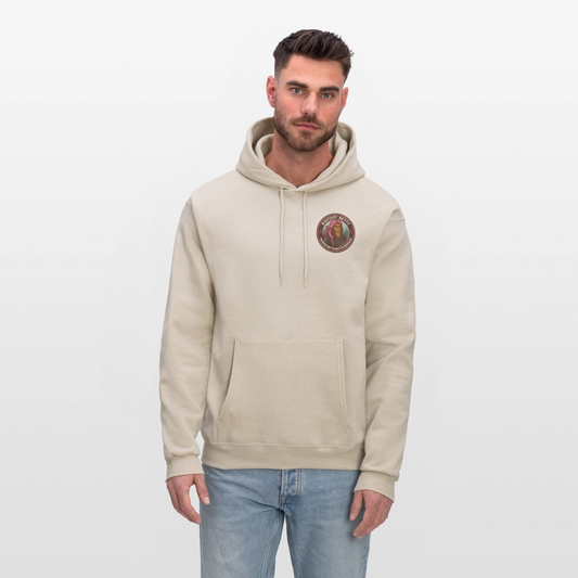 Men's Hoodie - Where Myth Meets Mission (F/B) (RETRO) - Sand