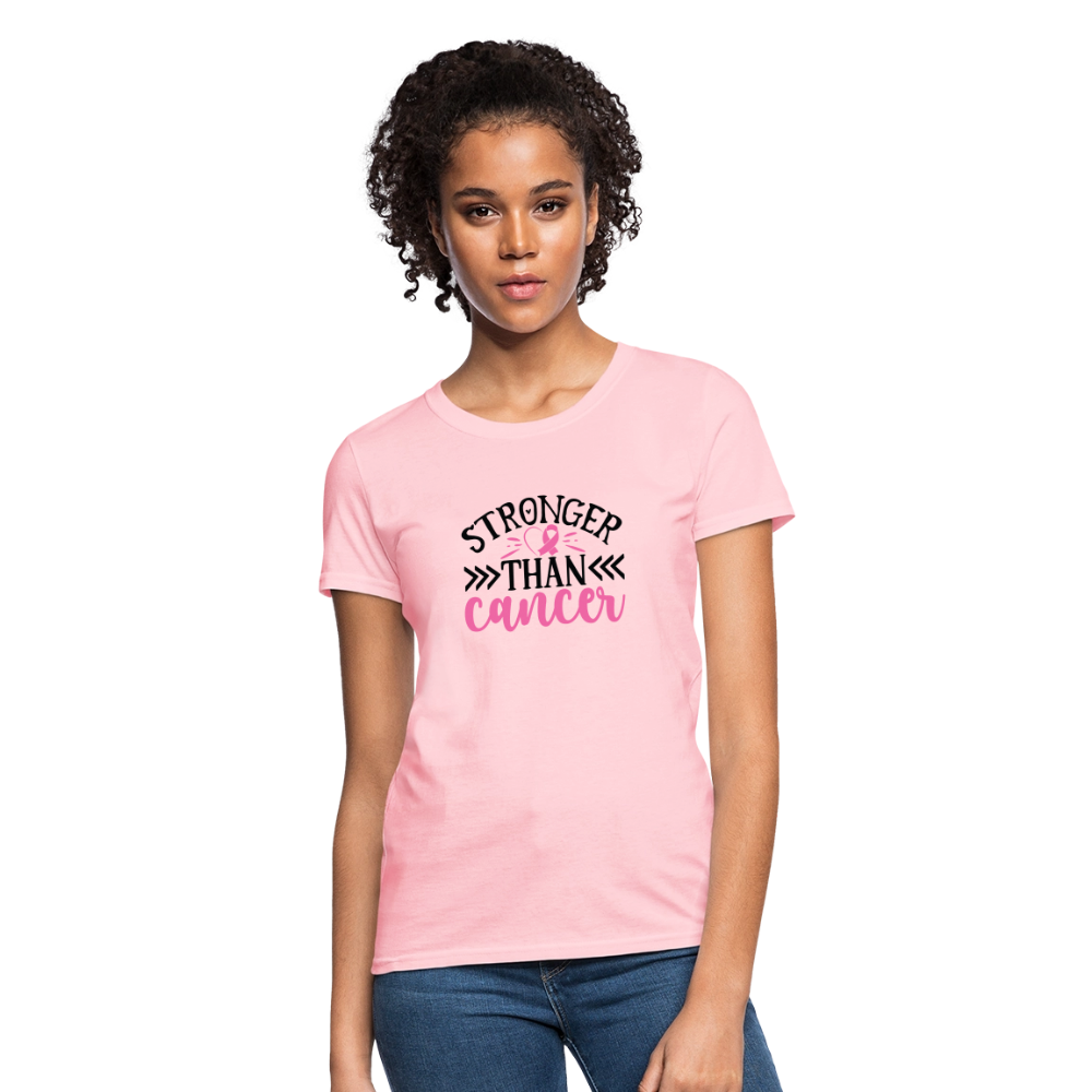 Women's Stronger Than Cancer T-Shirt - pink
