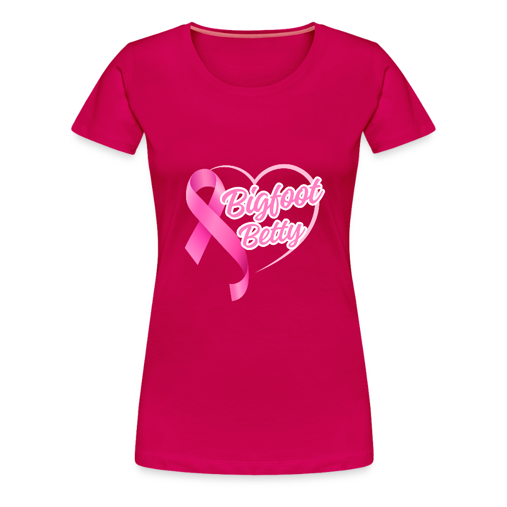Women’s Premium T-Shirt - BFB Pink Ribbon - dark pink