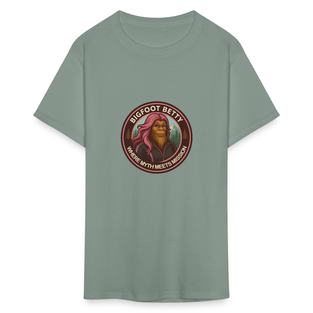 Unisex Classic T-Shirt - Where Myth Meets Mission (RETRO) - sage