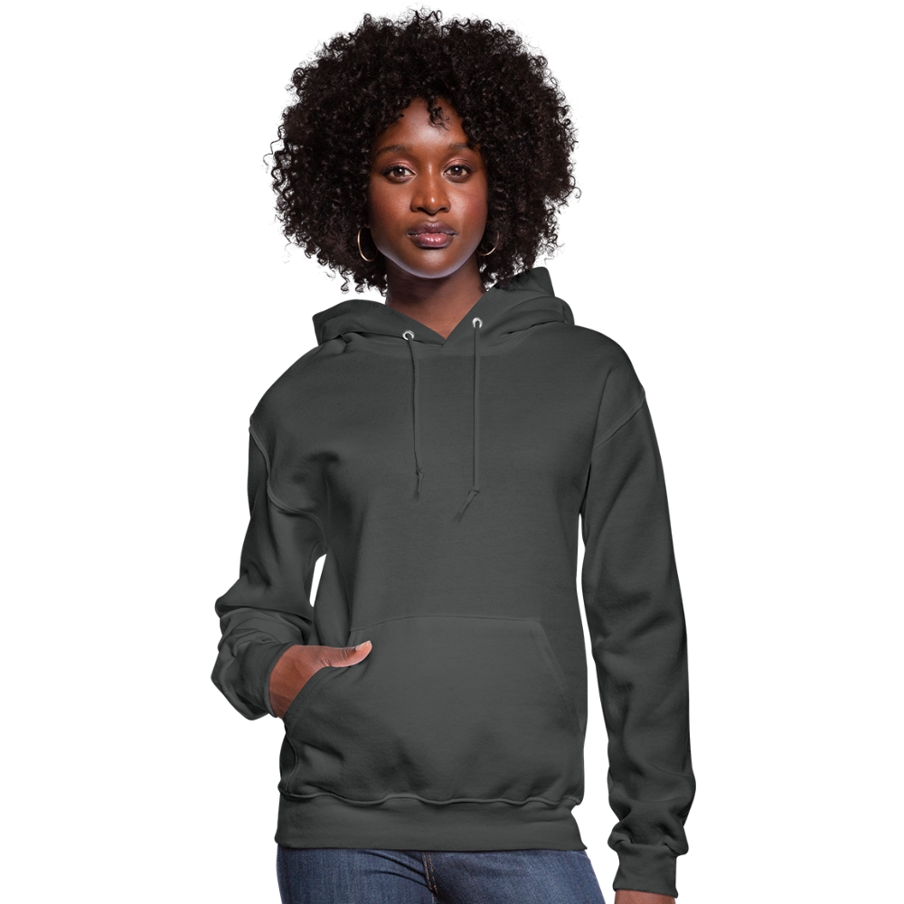 Women's Hoodie - Where Myth Meets Mission (RETRO) - asphalt