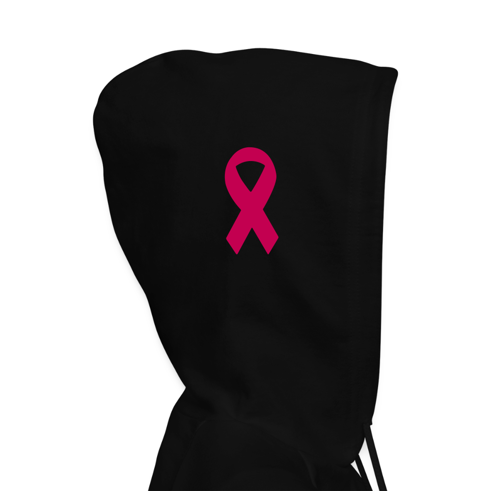 Women's Hoodie - BIGFOOT BETTY HEART - JEEP - PINK RIBBON - black