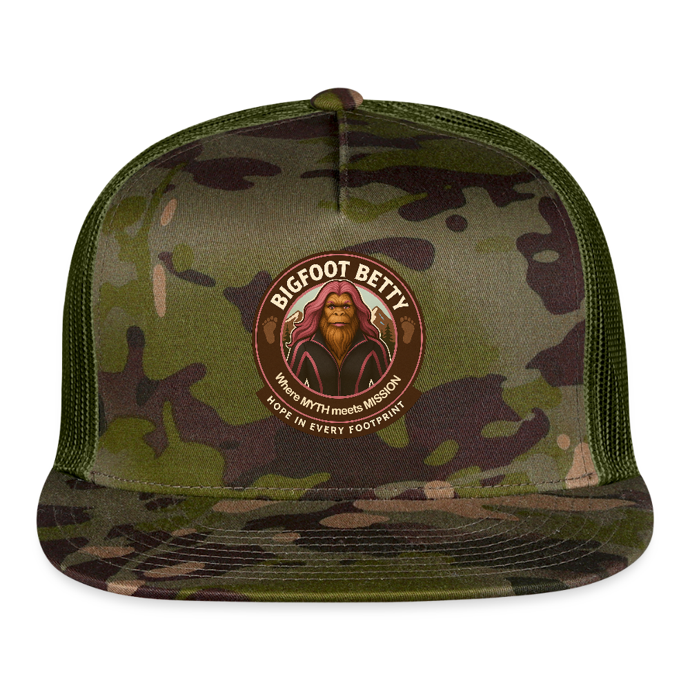 Trucker Hat - Hope in Every Footprint (RETRO) - MultiCam\green