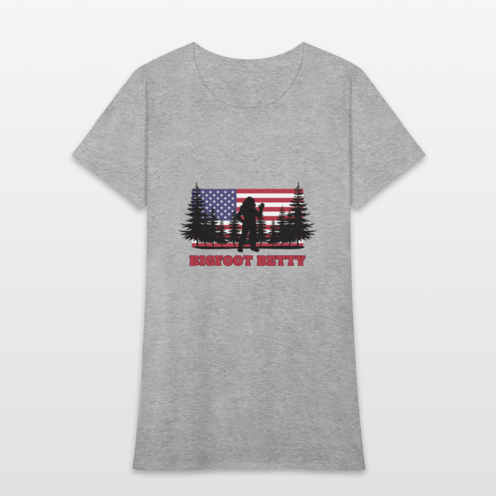 BFB July 4 - Forest Flag Women's T-Shirt - heather gray
