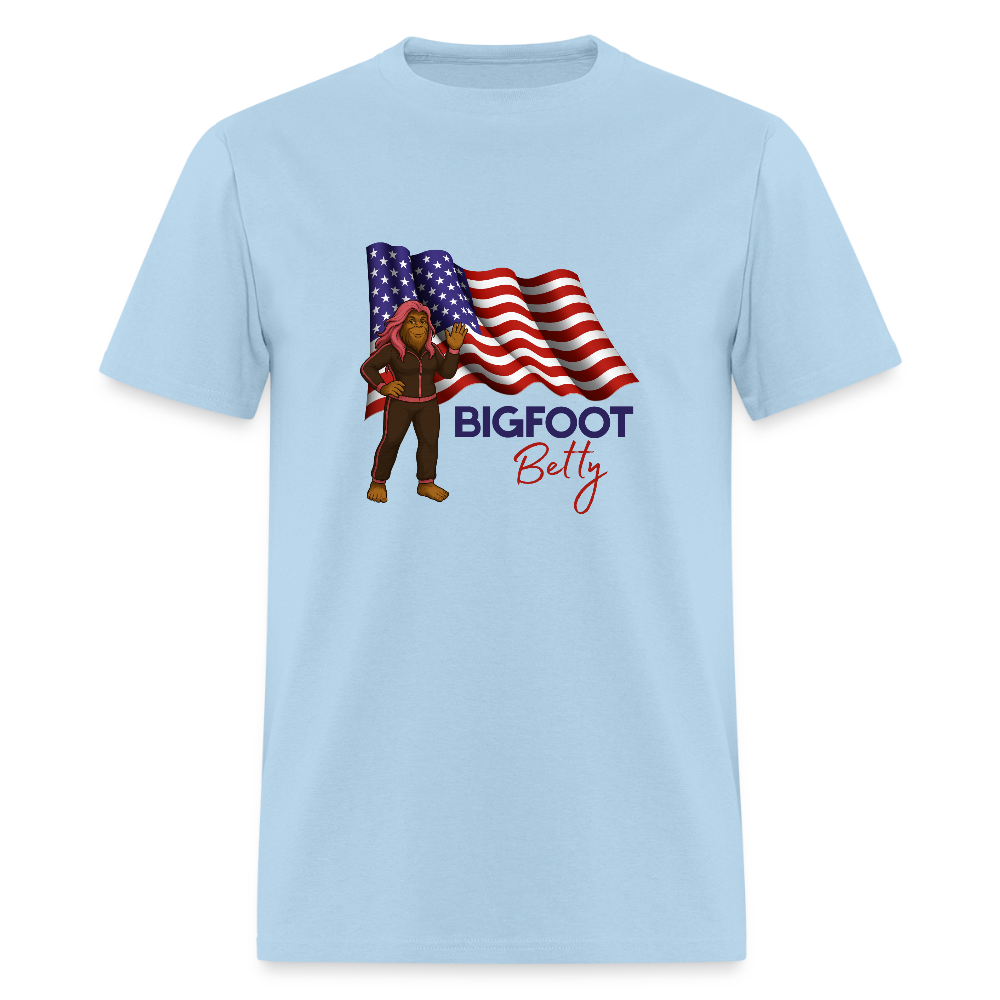 BFB July 4 -Waving Flag Unisex Classic T-Shirt - powder blue