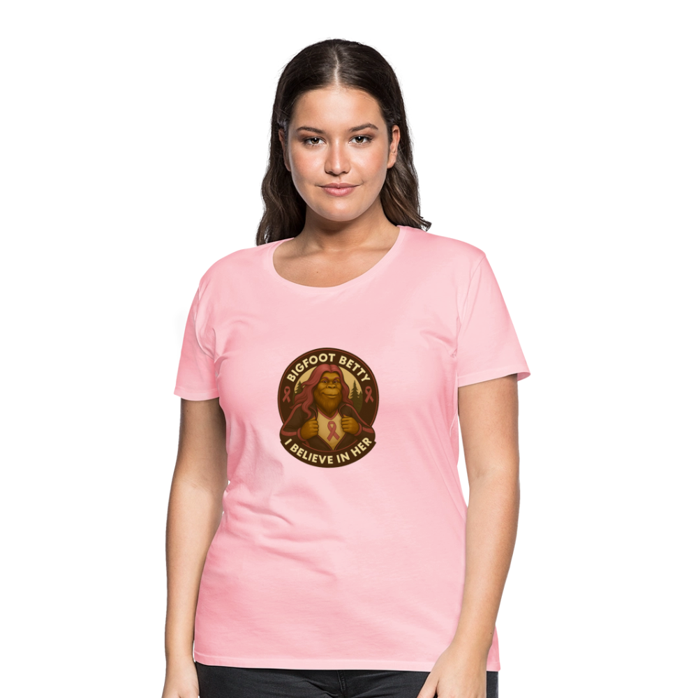 Women’s Premium T-Shirt - I Believe In Her (RETRO) - pink