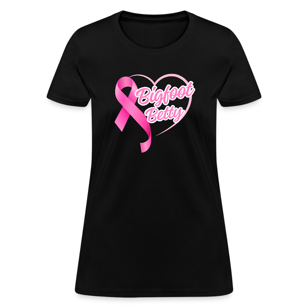 Women's T-Shirt - BFB Pink Ribbon - black