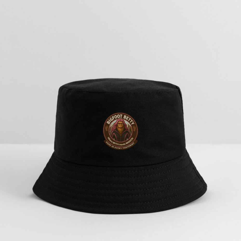 Kid's Bucket Hat - Hope in Every Footprint (RETRO) - black