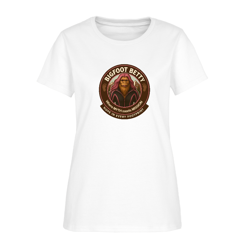 Women's T-Shirt - Hope in Every Footprint (RETRO) - white