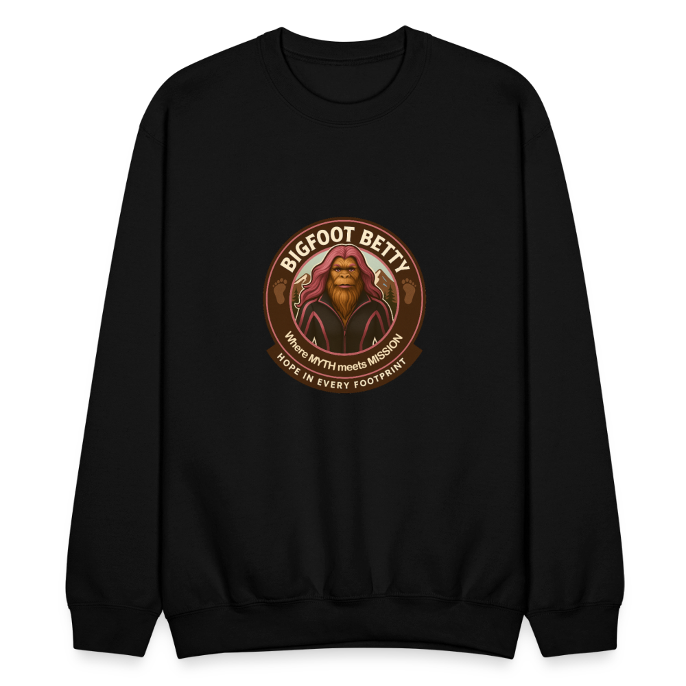 Crewneck Sweatshirt - Hope in Every Footprint (RETRO) - black