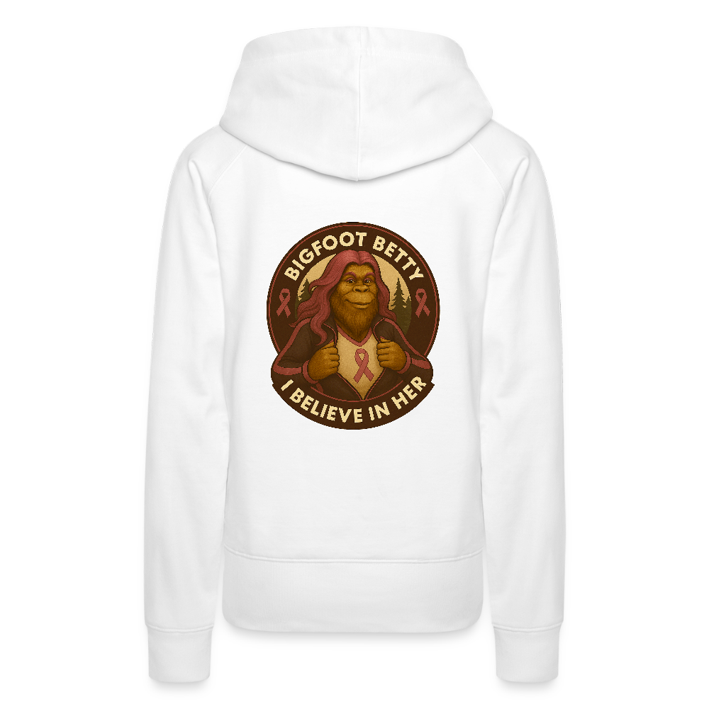 Women’s Premium Hoodie - I Believe In Her (RETRO) - white