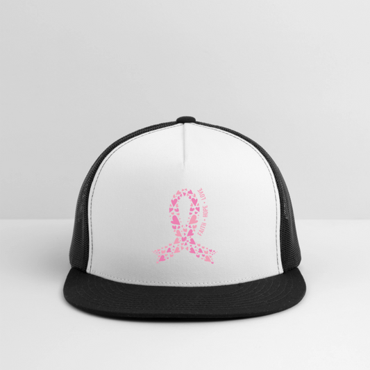 Faith Hope Love Trucker Hat - white/black