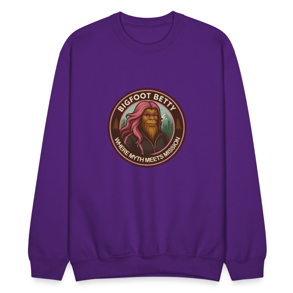 Crewneck Sweatshirt - Where Myth Meets Mission (RETRO) - purple