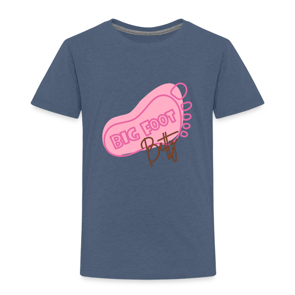 Toddler Premium T-Shirt - BFB FootPrint - heather blue