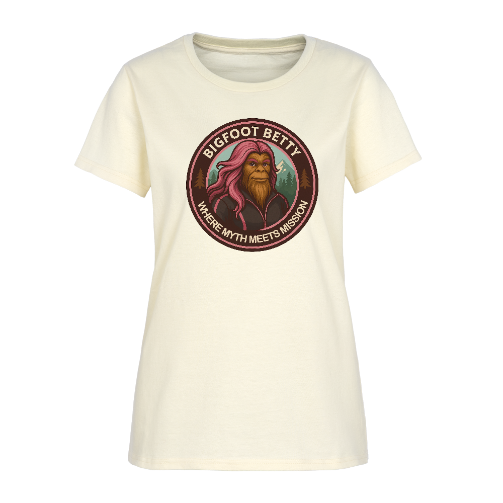 Women's T-Shirt - Where Myth Meets Mission (RETRO) - off white
