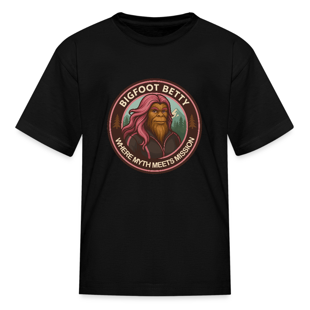 Kids' T-Shirt - Where Myth Meets Mission (RETRO) - black
