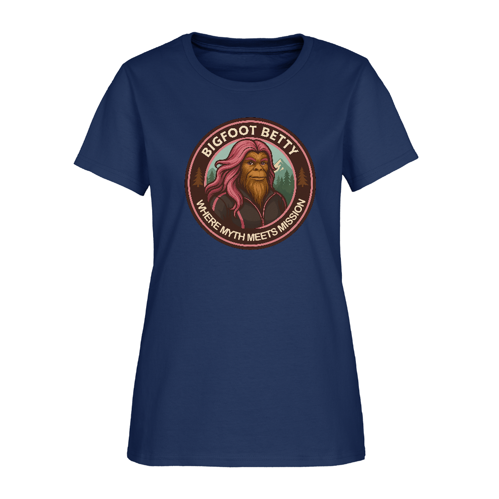 Women's T-Shirt - Where Myth Meets Mission (RETRO) -  blue dusk