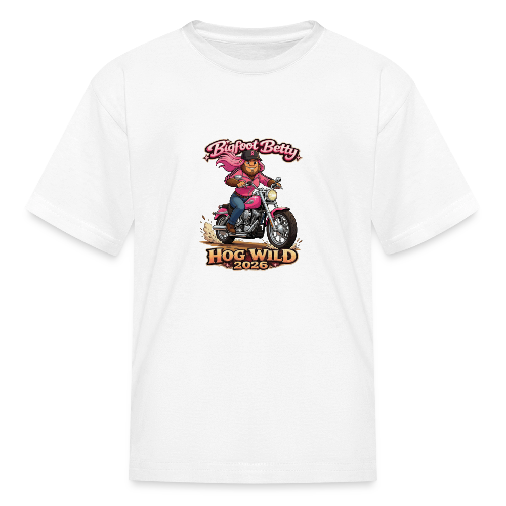 Kids' T-Shirt - BFB Hog Wild - MOTORCYCLE - white