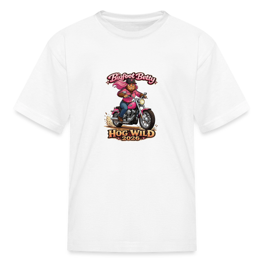 Kids' T-Shirt - BFB Hog Wild - MOTORCYCLE - white