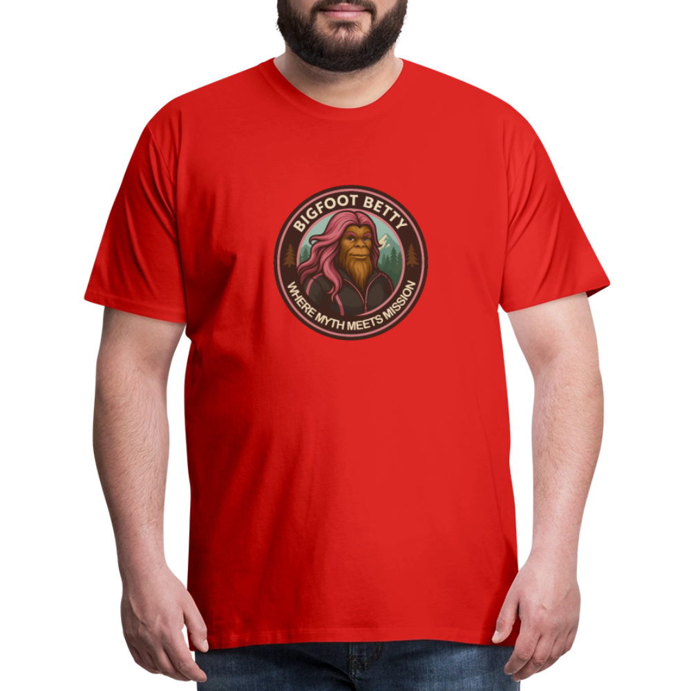 Men's Premium T-Shirt - Where Myth Meets Mission (RETRO) - red