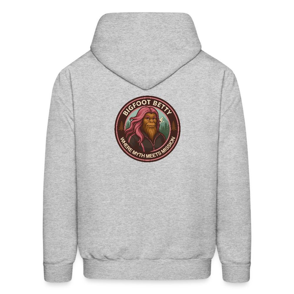Men's Hoodie - Where Myth Meets Mission (RETRO) - heather gray