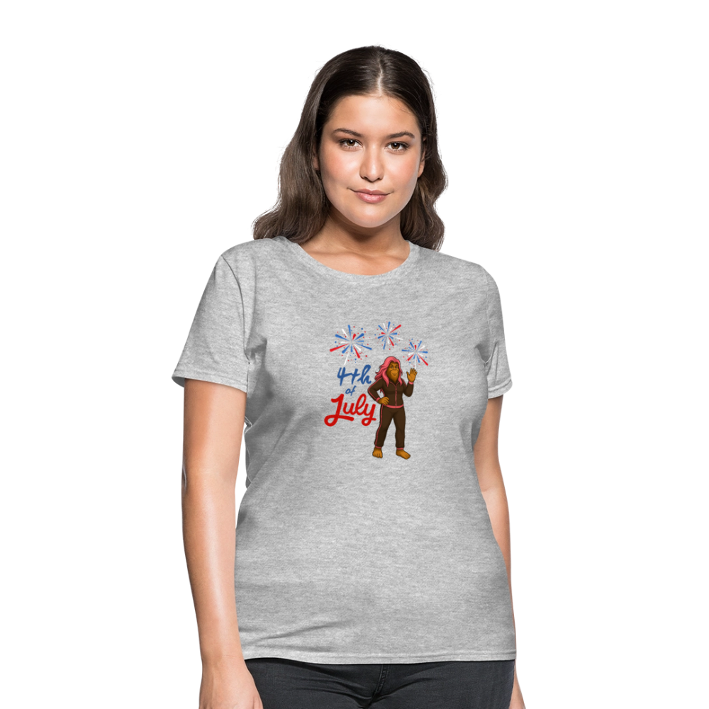 BFB July 4 - Fireworks Women's T-Shirt - heather gray