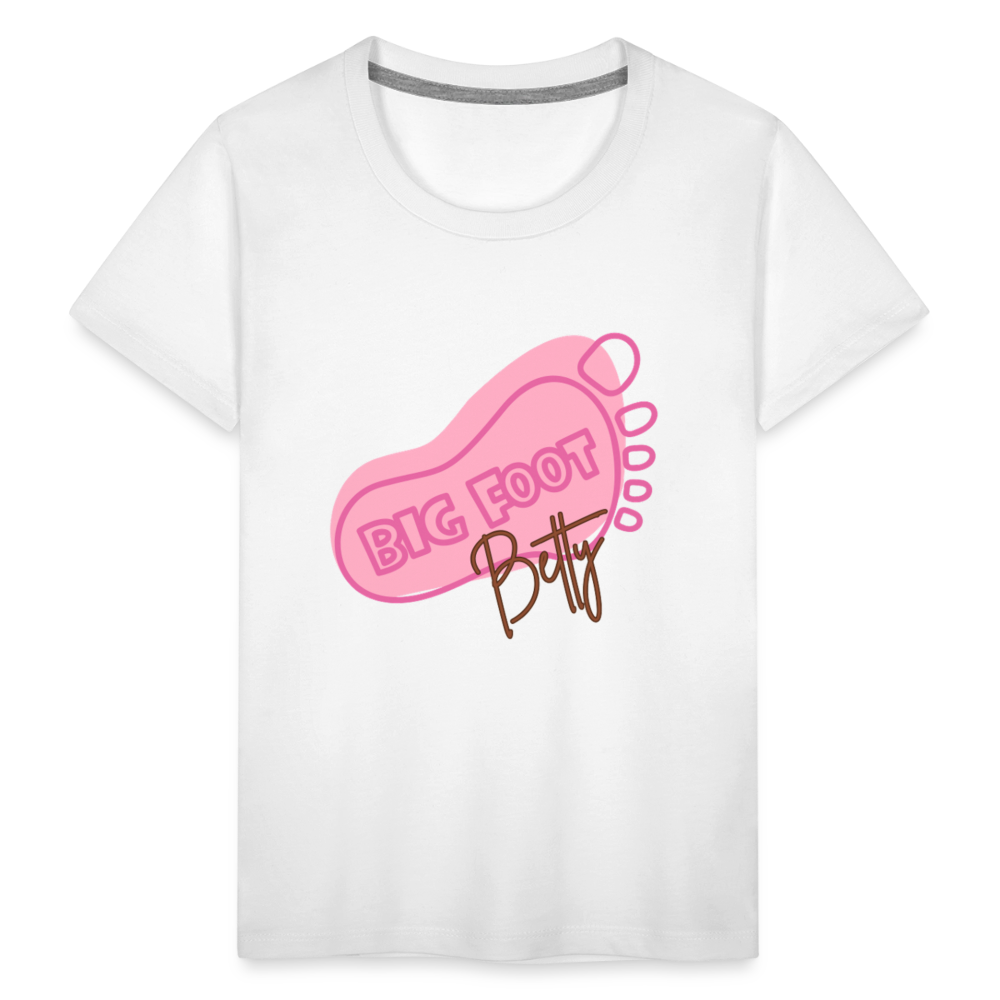 Toddler Premium T-Shirt - BFB FootPrint - white
