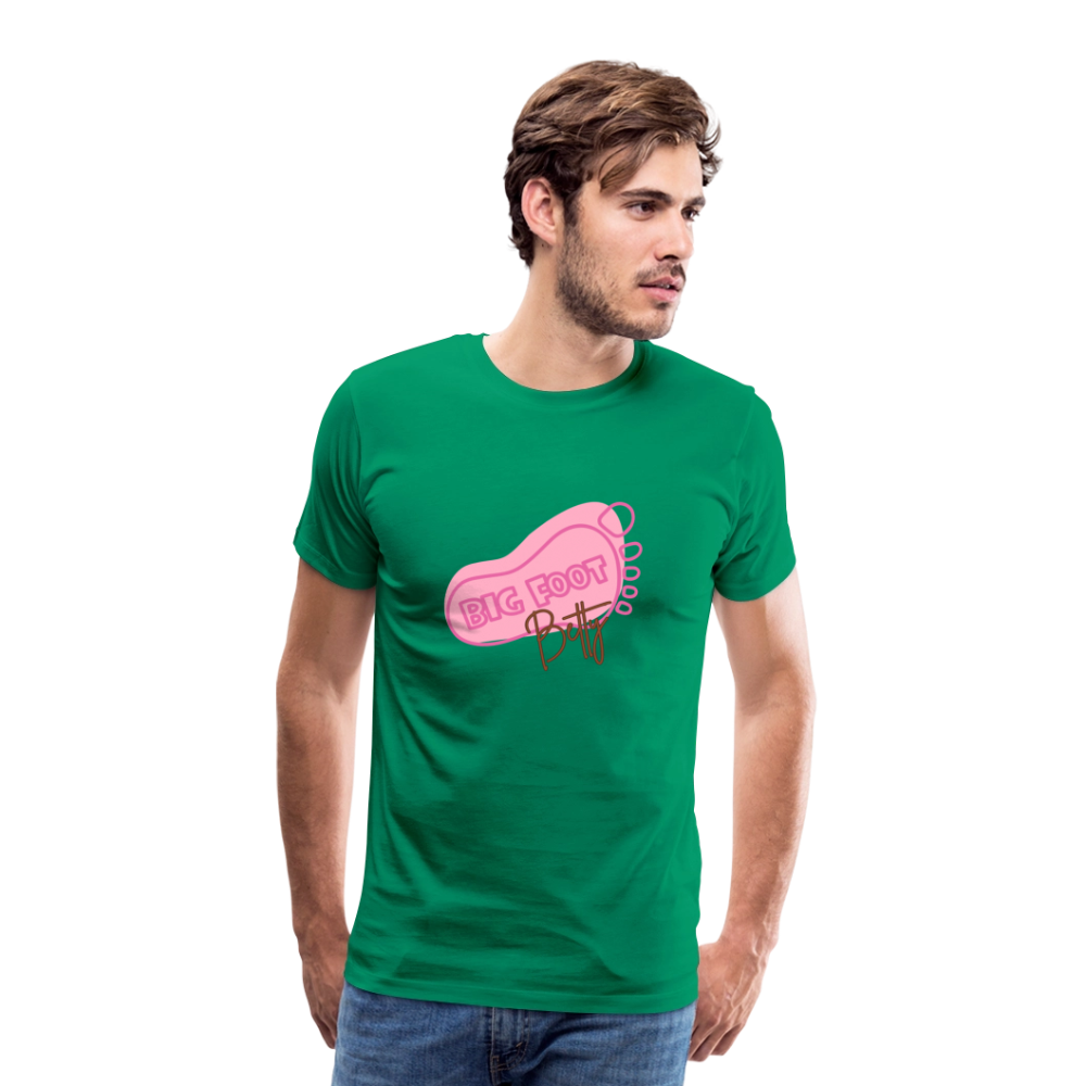 Men's Premium T-Shirt - BFB FootPrint - kelly green