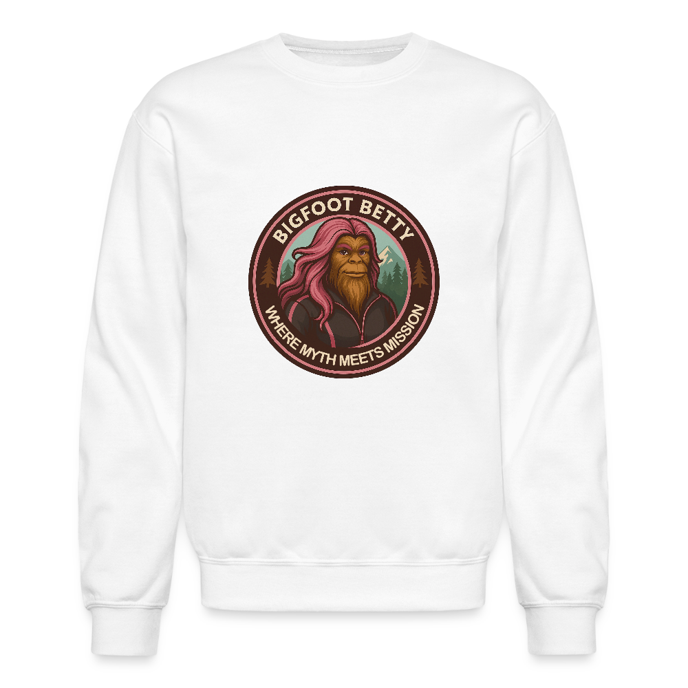 Crewneck Sweatshirt - Where Myth Meets Mission (RETRO) - white