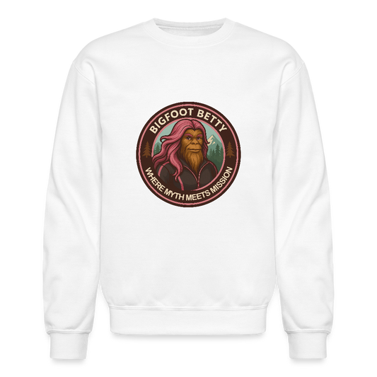 Crewneck Sweatshirt - Where Myth Meets Mission (RETRO) - white