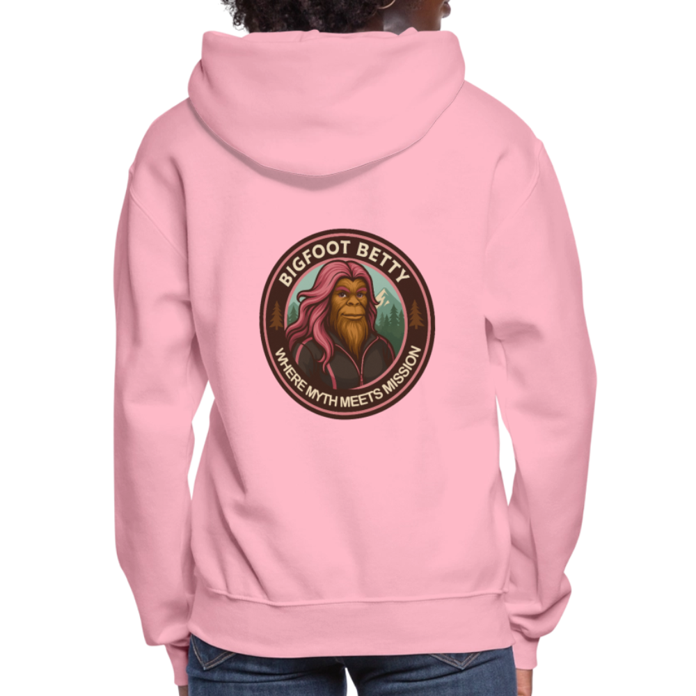 Women's Hoodie - Where Myth Meets Mission (RETRO) - classic pink