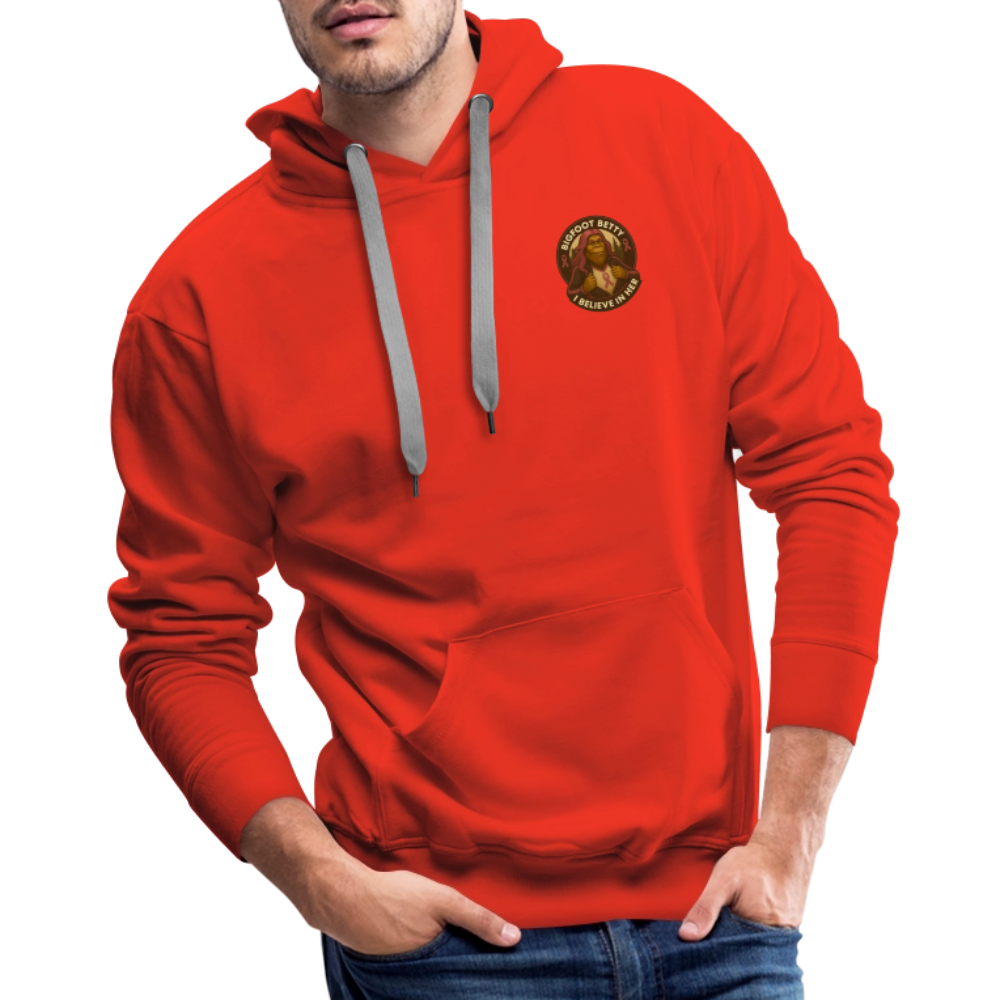 Men’s Premium Hoodie - Where Myth Meets Mission (F/B) (RETRO) - red