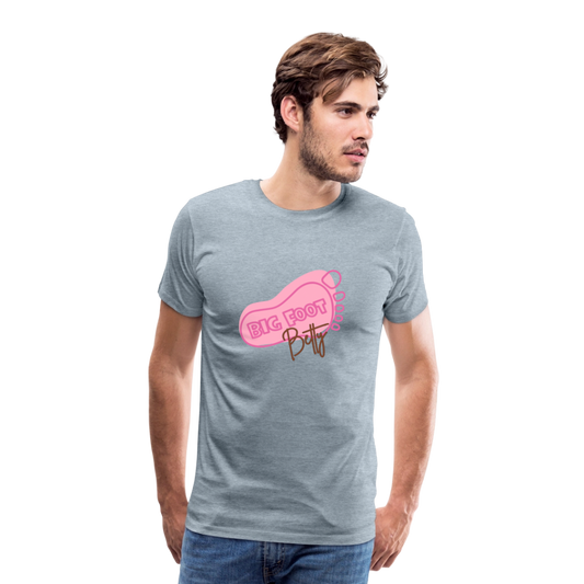 Men's Premium T-Shirt - BFB FootPrint - heather ice blue