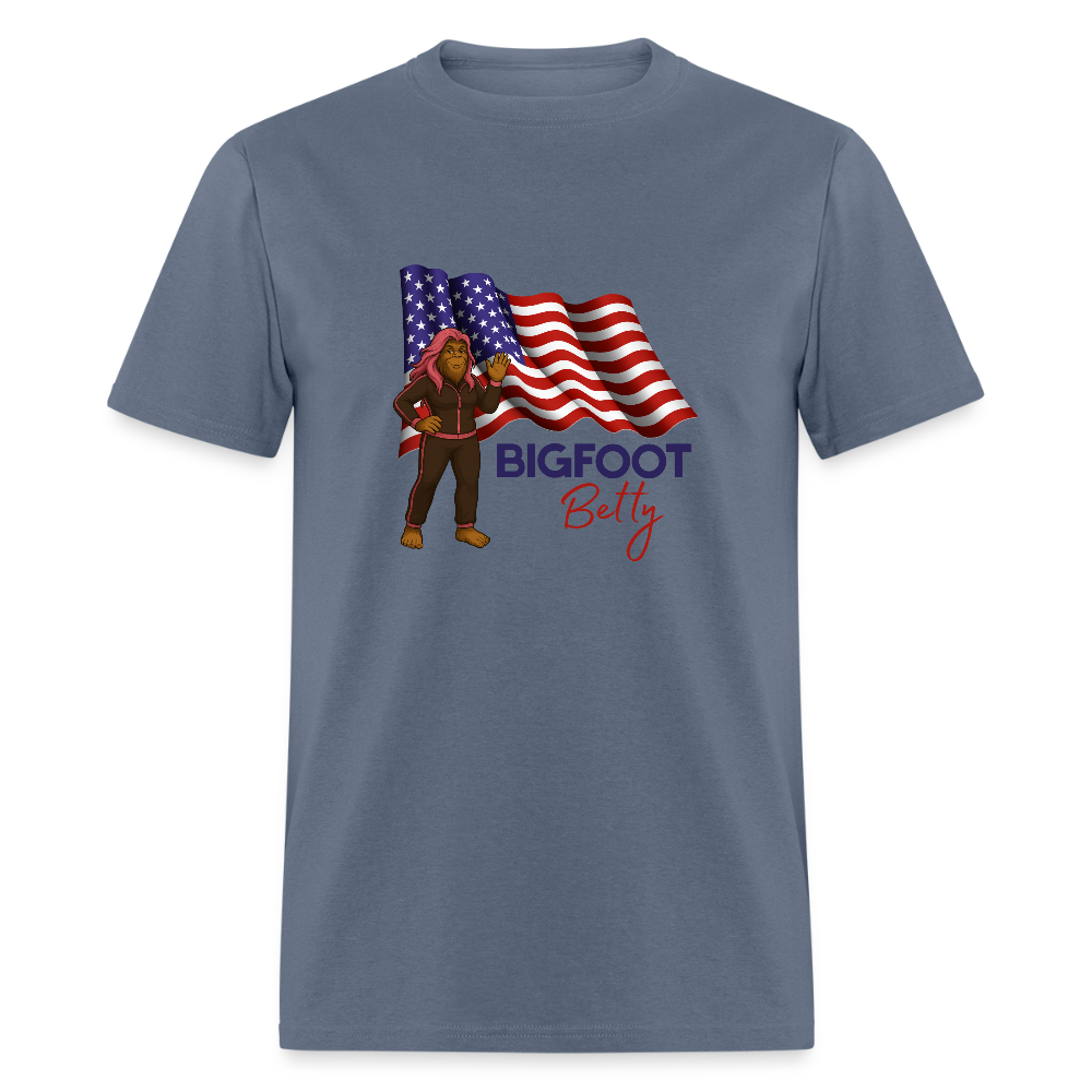 BFB July 4 -Waving Flag Unisex Classic T-Shirt - denim