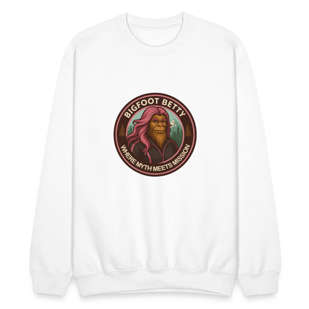 Crewneck Sweatshirt - Where Myth Meets Mission (RETRO) - white