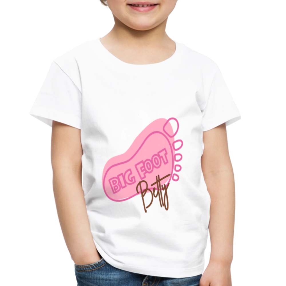 Toddler Premium T-Shirt - BFB FootPrint - white