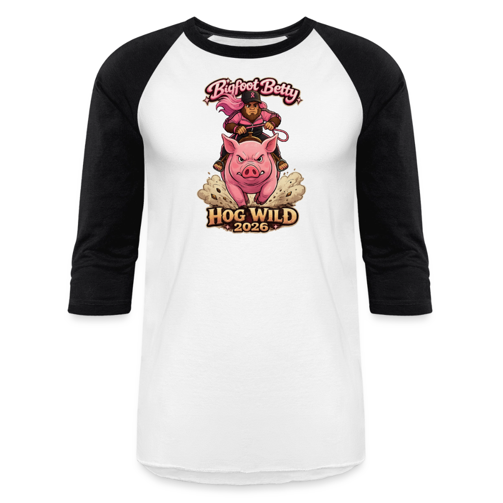 Baseball T-Shirt - BFB Hog Wild - HOG - white/black