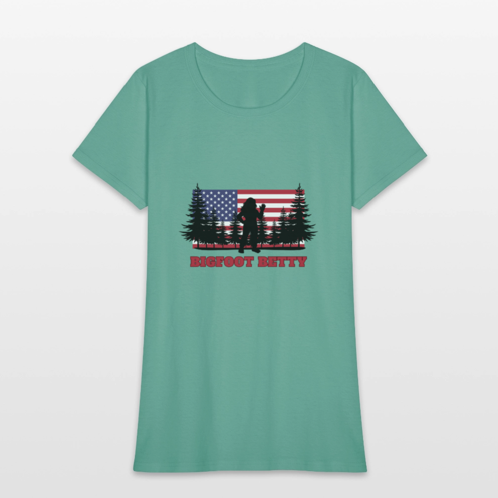 BFB July 4 - Forest Flag Women's T-Shirt - aquatic