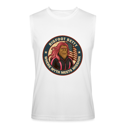 BFB July 4 - Badge Men’s Performance Sleeveless Shirt - white