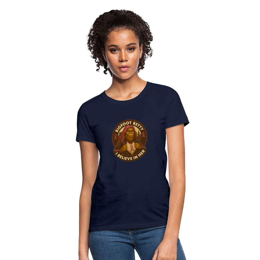 Women's T-Shirt - I Believe In Her (RETRO) - navy