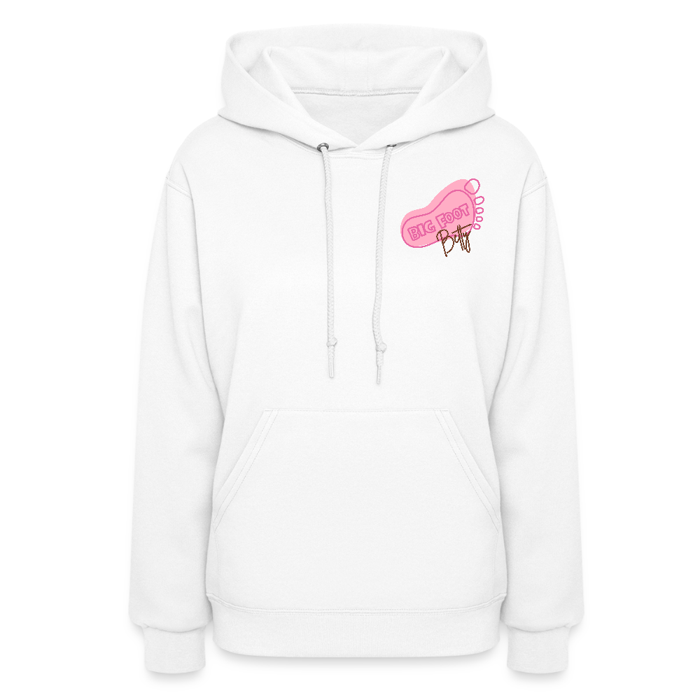 Women's Hoodie - BIGFOOT BETTY - JEEP - PINK RIBBON - white