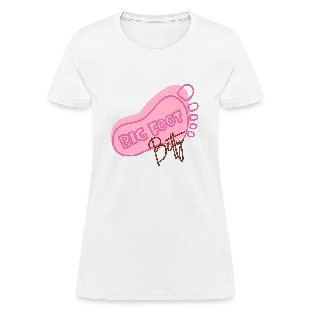 Women's T-Shirt - BFB FootPrint - white