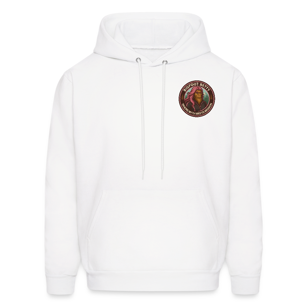 Men's Hoodie - Where Myth Meets Mission (F/B) (RETRO) - white