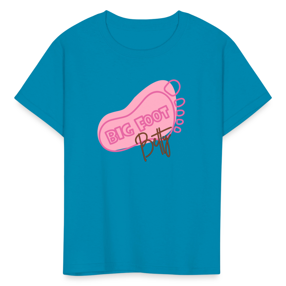Kids' T-Shirt - BFB FootPrint - turquoise